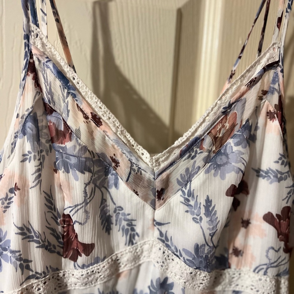 A&F Ruffle Drape Maxi Dress - Picture 3 of 8